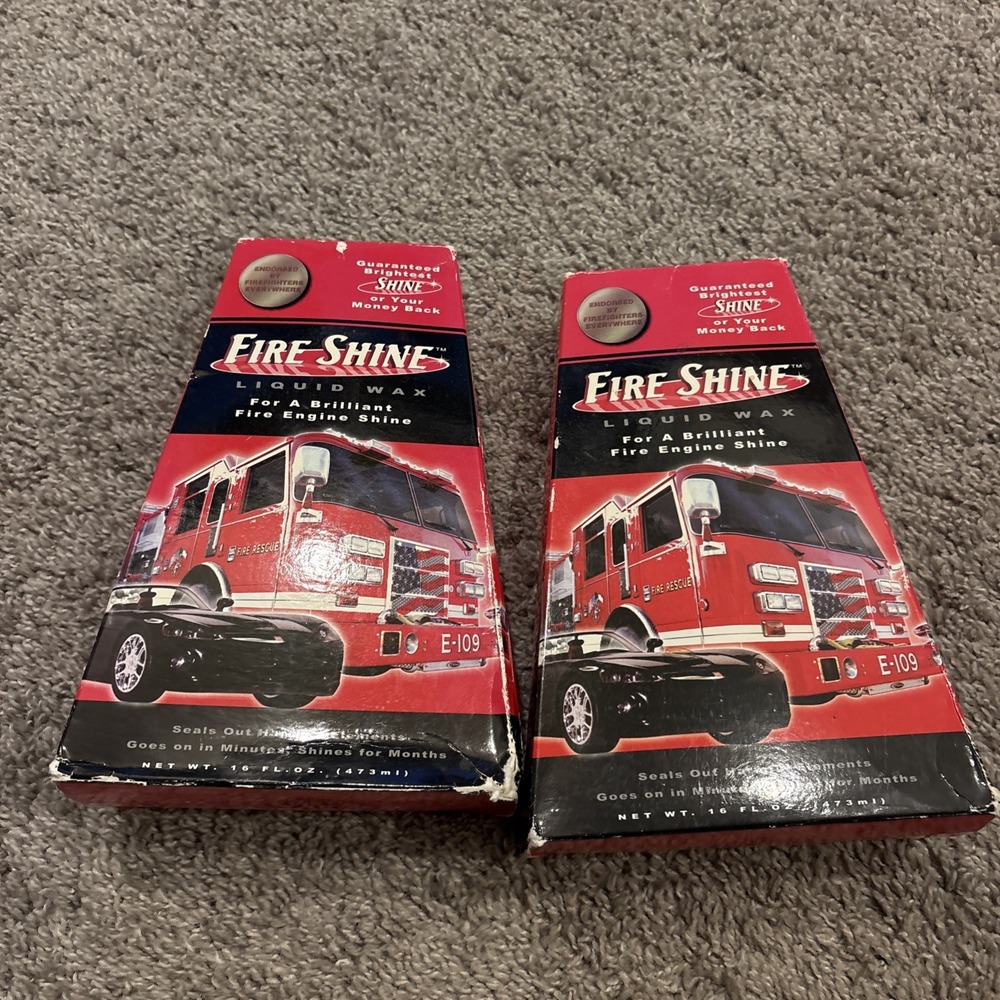 2 Blue Magic Fire Shine Liquid Wax Car Auto Truck Detailers Wax w/Applicator Pad